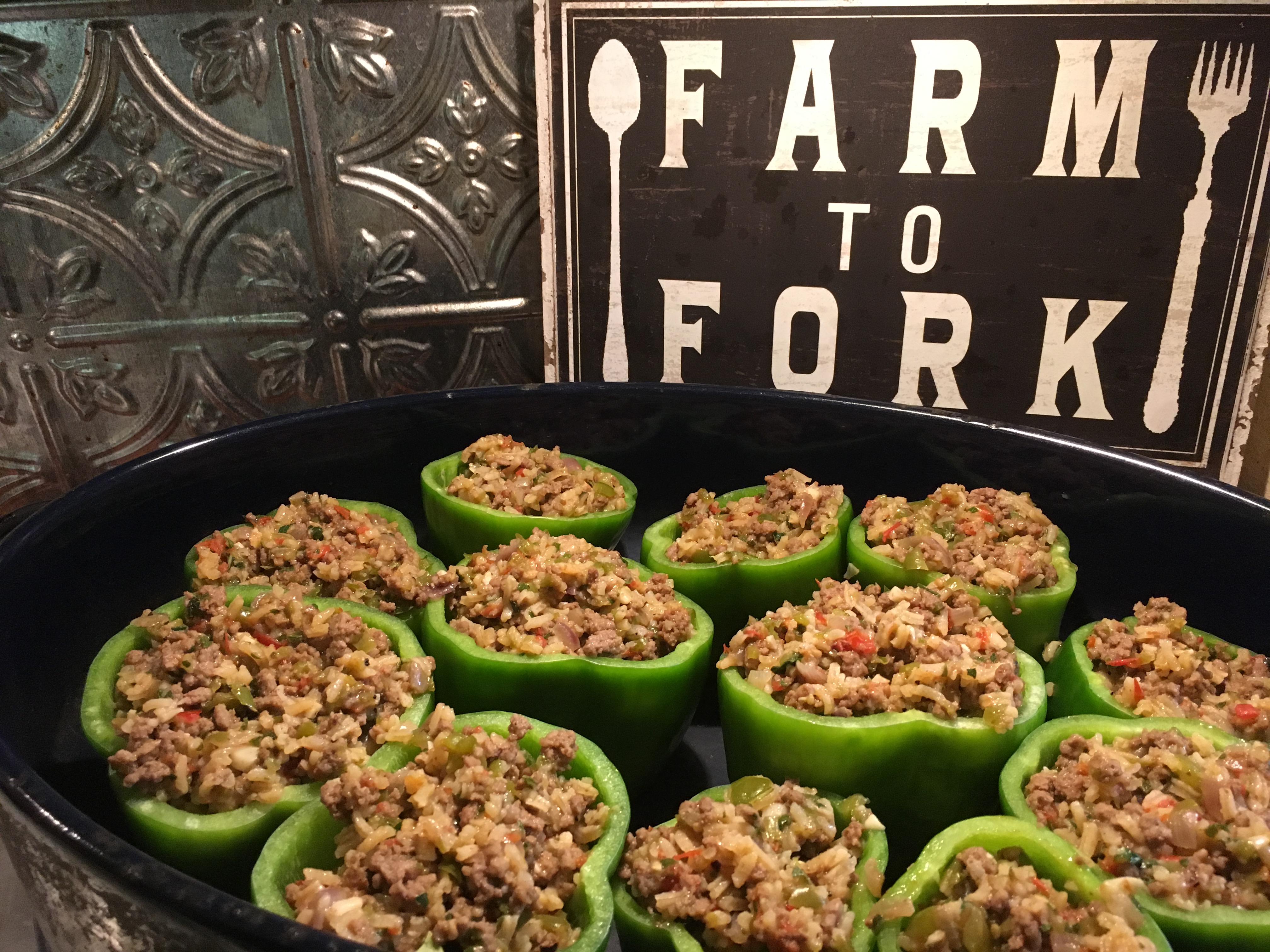 Stuffed Bell Peppers; Garden to Table Recipe